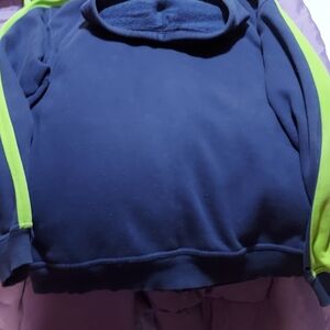 Navy and Lime Green Hoodie Seattle Seahawks